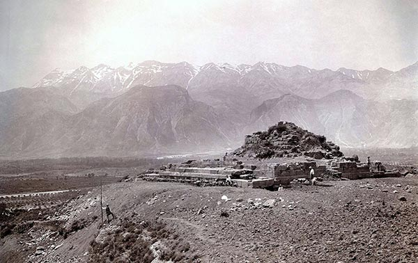 The Menelaion and Mt Taygetos, 1909.
